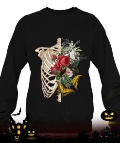 gothic skeleton floral costume halloween shirt 911 wV1So