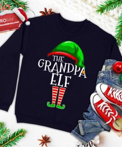 grandpa elf family matching group christmas gift men funny ugly christmas sweatshirt 1 vepjm