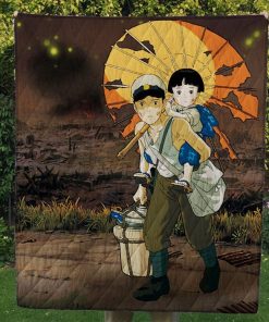 Grave Of The Fireflies Quilt Blanket
