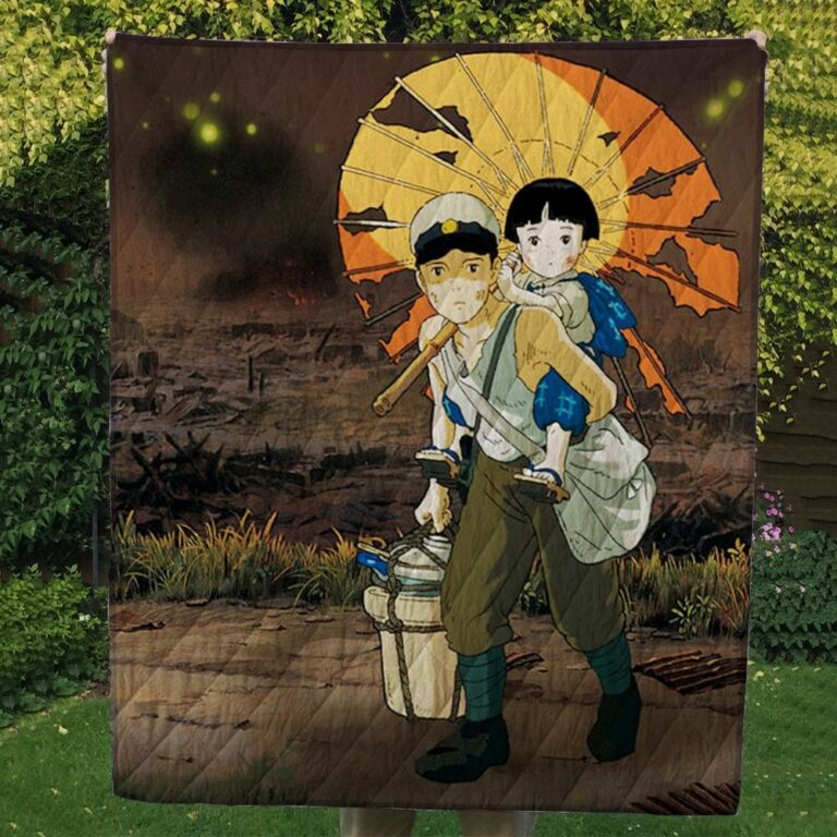 Grave Of The Fireflies Quilt Blanket