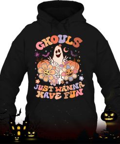 groovy ghouls just wanna have fun ghost pumpkin floral shirt 726 fd7oe
