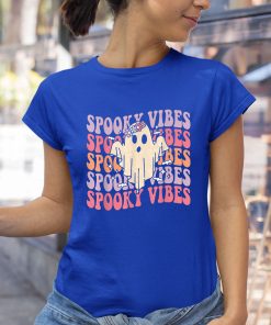 groovy halloween spooky vibes retro floral spooky ghost costume shirt 182 immkyo