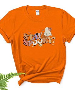 groovy stay spooky vibes retro floral ghost hippie halloween spooky ghost shirt 17 qhyxnf