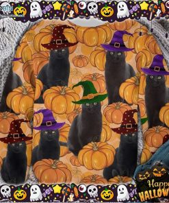 Halloween Black Cat Pumpkin Ugly Sweater