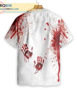 halloween blood splatter casual short sleeve hawaiian shirts 247 1F0iS