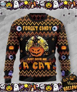 Halloween Cat Pumpkin Ugly Sweater