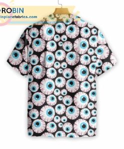 halloween creepy eyeballs 3d casual short sleeve hawaiian shirts 242 JjQ6M