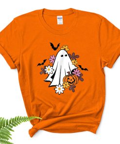 halloween ghost vintage groovy trick or treat spooky vibes spooky ghost shirt 19 fr3kn5