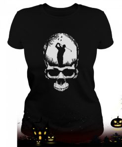 halloween golf gothic golfer skeleton skull blue sunset shirt 60 feCVa
