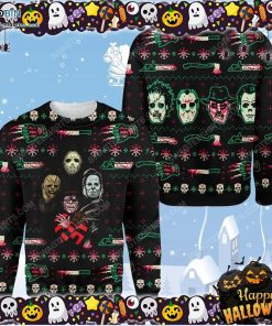 Halloween Horror Movie Killers Ugly Sweater Halloween Horror Movie Killers Ugly Sweater
