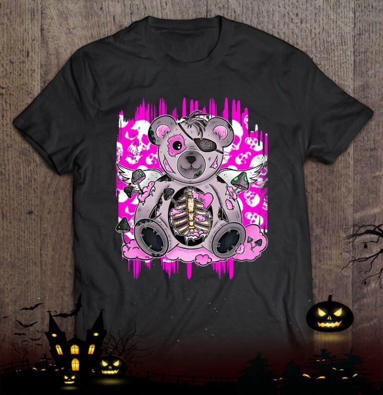 Halloween Kawaii Pastel Goth Cute Teddy Bear Anime Costume Shirt