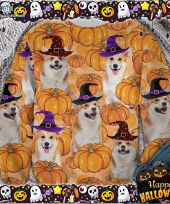 Halloween Pembroke Welsh Corgi Pumpkin Ugly Sweater