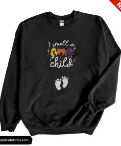 halloween pregnancy hocus pocus i smell a child sweatshirt qgpz7t