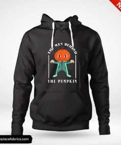 halloween pregnancy man behind pumpkin halloween pregnancy announcement hoodie nupm8h