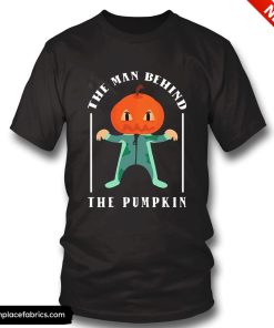halloween pregnancy man behind pumpkin halloween pregnancy announcement t shirt l9r6af