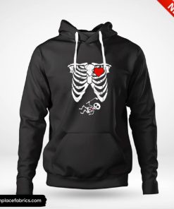 halloween pregnancy pregnancy announcement skeleton baby golf hoodie divwjl