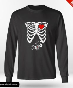 Halloween Pregnancy Pregnancy Announcement Skeleton Baby Golf Shirt