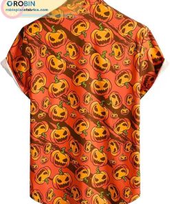Halloween Pumpkins Casual Short Sleeve Hawaiian Shirts Halloween Pumpkins Casual Short Sleeve Hawaiian Shirts