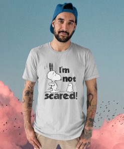 halloween snoopy peanuts halloween snoopy im not scared shirt 52 jua3zr