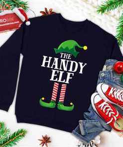 Handy Elf Matching Family Group Christmas Party Pajama Ugly Christmas Sweatshirt