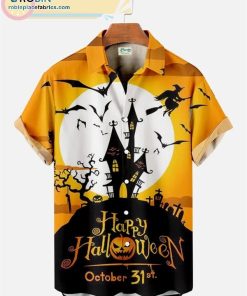 happy halloween seersucker wrinkle free short sleeve shirt 120 sLmqH