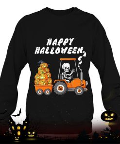 happy halloween skeleton riding tractor toddler shirt 427 x3FAX