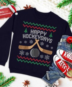 happy hockeydays ugly christmas sweater hockey 3 WDlKw