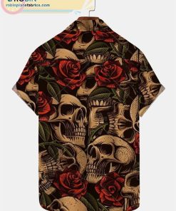 holiday short sleeve hawaiian shirtss skull floral wrinkle free casual short sleeve hawaiian shirts 217 4uIZP