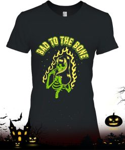 Horror Art Sexy Pinup Skeleton Psychobilly Punk Art Shirt