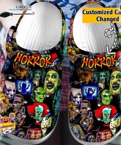 Halloween Clogs – Personalized Horror Electronic Scary Faces Crocs Shoes
