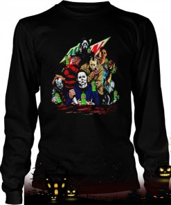 horror movie characters drink mountain dew halloween 2022 shirt 1367 Jeaf2