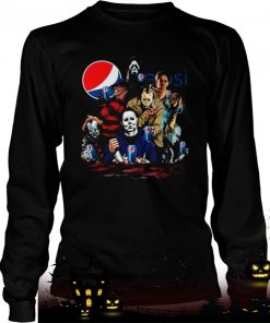 Horror Movie Characters Drink Pepsi Halloween Shirt