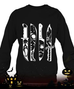 horror movie characters in knives gift for halloween shirt 1031 flz8w