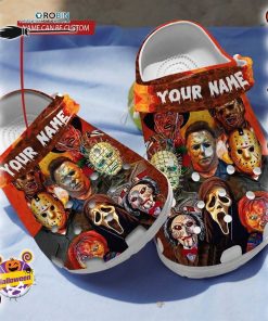 Halloween Clogs – Personalized Horror Movie Mask Crocs Shoes