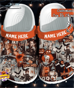 Halloween Clogs – Personalized Horror Movie Spooky Season Crocs Shoes Halloween Clogs – Personalized Horror Movie Spooky Season Crocs Shoes
