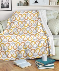 Horseshoes Pattern Print Design 03 Premium Blanket