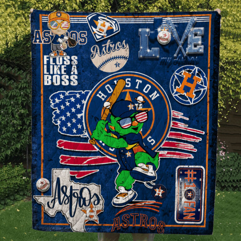 Houston Astros Quilt Blanket