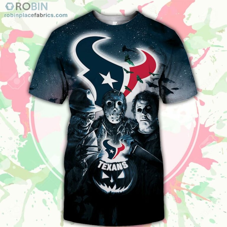 Houston Texans T-Shirt Halloween Horror Night – AOP Tshirt