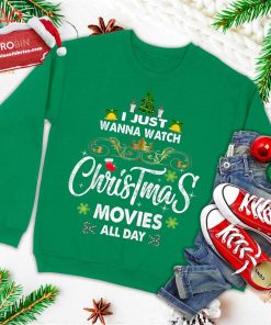 Humor Xmas Movie Santa Lover Costume, Funny Christmas Movies Ugly Christmas Sweatshirt