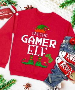 I’m The Gamer Elf Family Matching Gaming Christmas Boys Ugly Christmas Sweatshirt