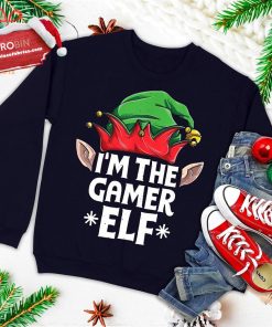 im the gamer elf funny christmas family matching pajamas ugly christmas sweatshirt 1 JBLrL