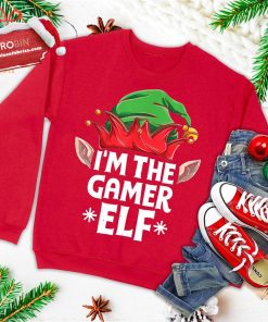 I’m The Gamer Elf Funny Christmas Family Matching Pajamas Ugly Christmas Sweatshirt