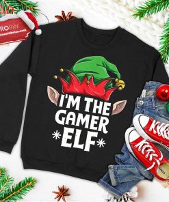 im the gamer elf funny christmas family matching pajamas ugly christmas sweatshirt 3 EMrtJ