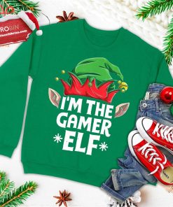 im the gamer elf funny christmas family matching pajamas ugly christmas sweatshirt 4 b68Jh