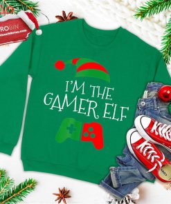 im the gamer elf matching family funny christmas ugly christmas sweatshirt 3 Ns9om
