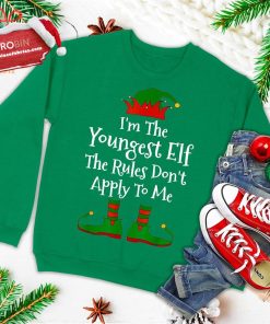 im the youngest elf family matching funny christmas ugly christmas sweatshirt 1 L1Dm2