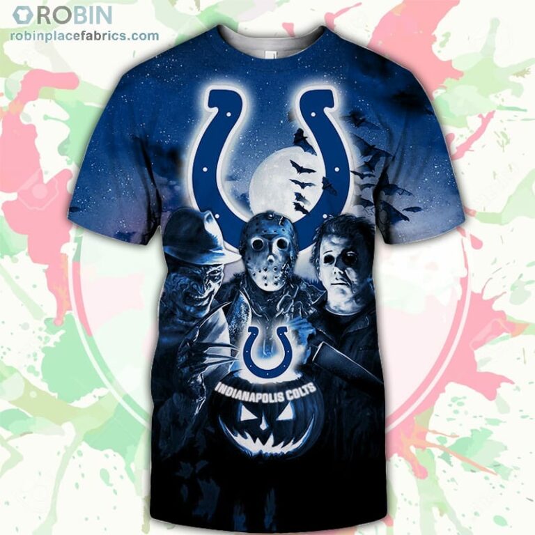 Indianapolis Colts T-Shirt Halloween Horror Night – AOP Tshirt