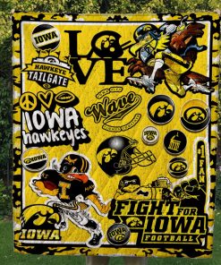 Iowa Hawkeyes Quilt Blanket #1