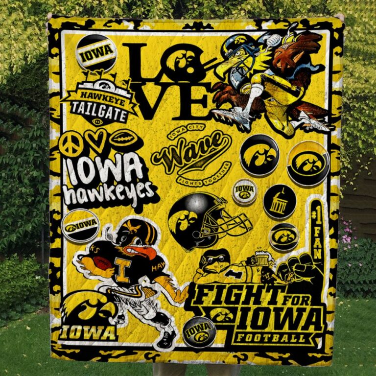 Iowa Hawkeyes Quilt Blanket #1