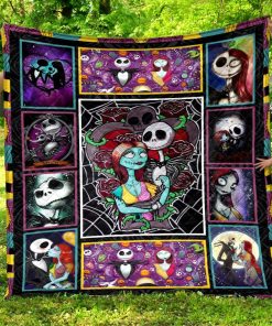 Jack Skellington & Sally Quilt And Blanket #091 Jack Skellington & Sally Quilt And Blanket #091